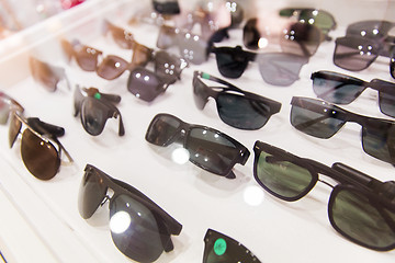 Image showing close up of sunglasses at optician