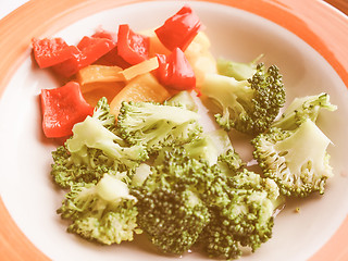 Image showing Retro looking Vegetable food