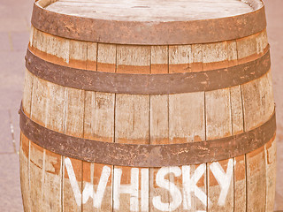 Image showing Retro looking Barrel cask