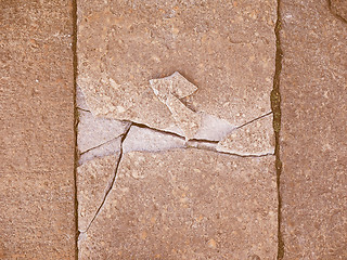 Image showing Retro looking Broken stone