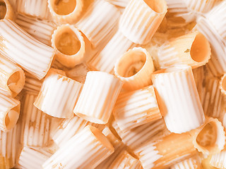 Image showing Retro looking Paccheri pasta