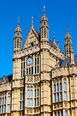 Image showing in london old historical    parliament glass  window    