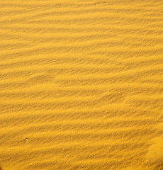 Image showing the brown sand dune in the sahara morocco desert 