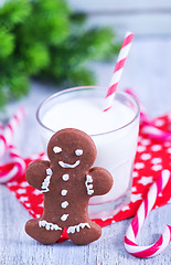 Image showing cookies with milk