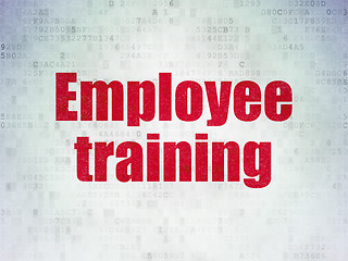 Image showing Learning concept: Employee Training on Digital Paper background