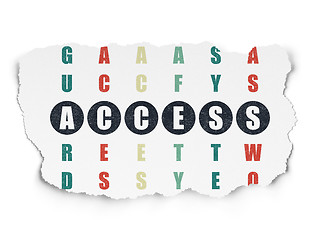 Image showing Safety concept: Access in Crossword Puzzle