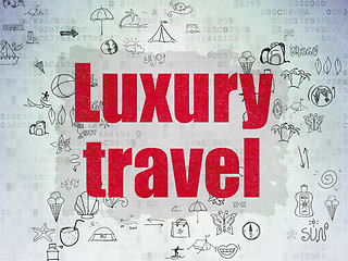 Image showing Travel concept: Luxury Travel on Digital Paper background