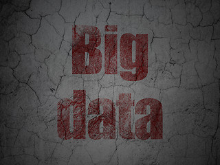 Image showing Data concept: Big Data on grunge wall background