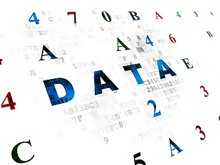 Image showing Data concept: Data on Digital background