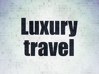 Image showing Travel concept: Luxury Travel on Digital Paper background