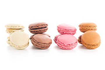 Image showing Colorful French Macarons