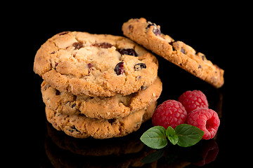 Image showing Dried fruits chip cookies 