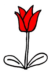 Image showing red flower