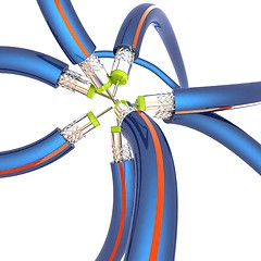 Image showing Cables for high tech connect