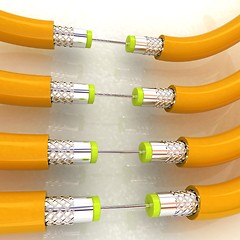 Image showing Cables for high tech connect