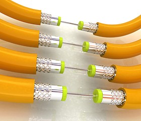 Image showing Cables for high tech connect