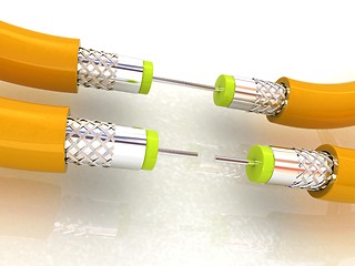 Image showing Cables for high tech connect