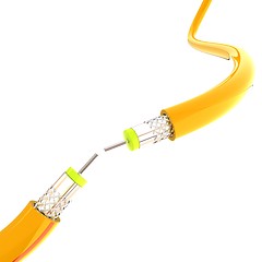 Image showing Cables for high tech connect