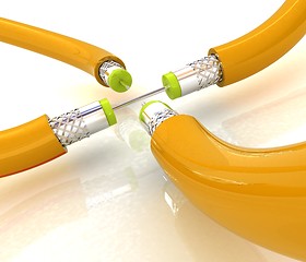 Image showing Cables for high tech connect