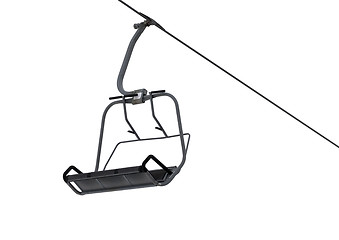 Image showing Chair-lift isolated on white background 