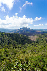 Image showing Batur volcano and Agung mountain, Bali