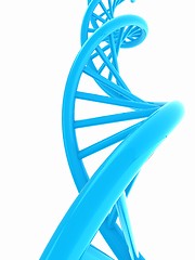 Image showing DNA structure model on white