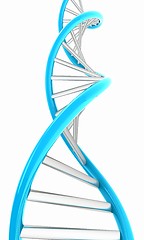 Image showing DNA structure model on white