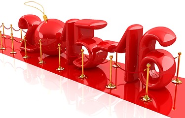 Image showing Happy new 2016 year on New Year\'s path to the success