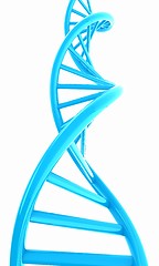 Image showing DNA structure model on white