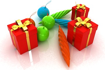 Image showing Beautiful Christmas gifts