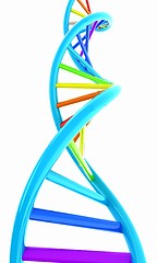 Image showing DNA structure model on white