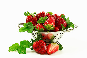 Image showing Strawberries in the bowl