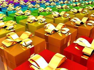 Image showing colorful gifts box