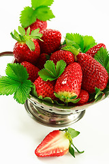 Image showing Strawberries in the bowl