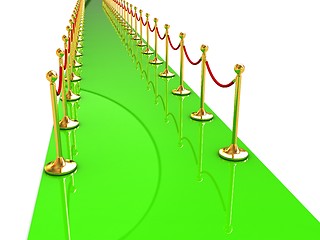 Image showing 3d illustration of path to the success