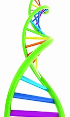 Image showing DNA structure model on white