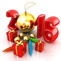 Image showing Happy new 2016 year