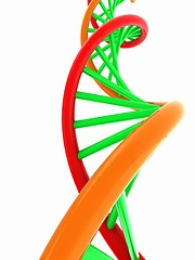 Image showing DNA structure model on white