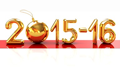 Image showing Happy new 2016 year