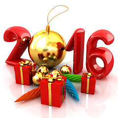 Image showing Happy new 2016 year