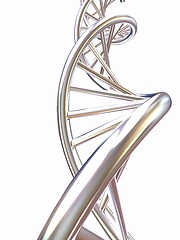 Image showing DNA structure model on white