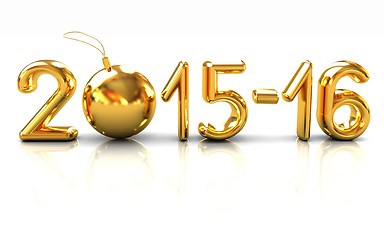 Image showing Happy new 2016 year