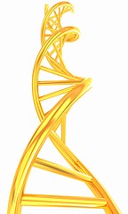 Image showing DNA structure model on white