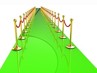 Image showing 3d illustration of path to the success