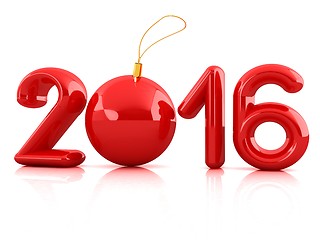 Image showing Happy new 2016 year