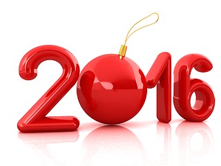 Image showing Happy new 2016 year