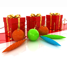 Image showing Beautiful Christmas gifts