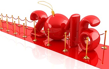 Image showing Happy new 2016 year on New Year\'s path to the success