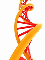 Image showing DNA structure model on white