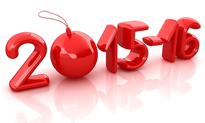 Image showing Happy new 2016 year